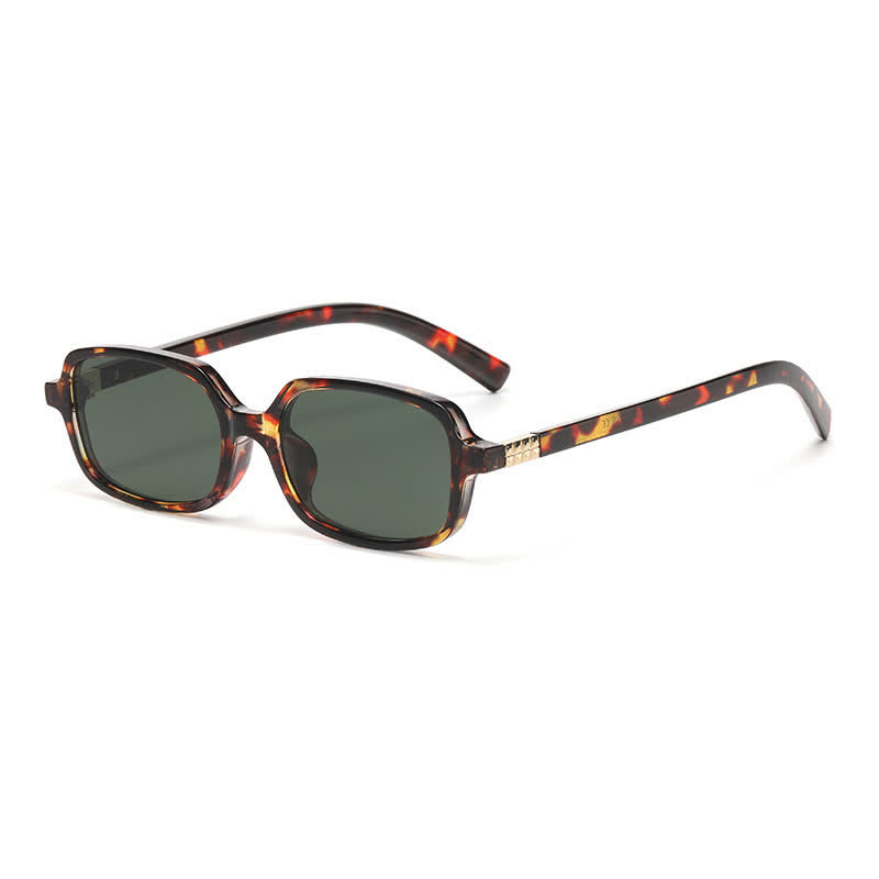 Spykay™ SG60704 Small Rectangle Frames Hipster Sunglasses - Tortoise/Green - image 17