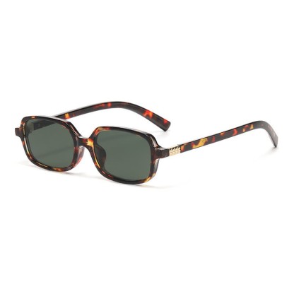 Spykay™ SG60704 Small Rectangle Frames Hipster Sunglasses - Tortoise/Green - image 17