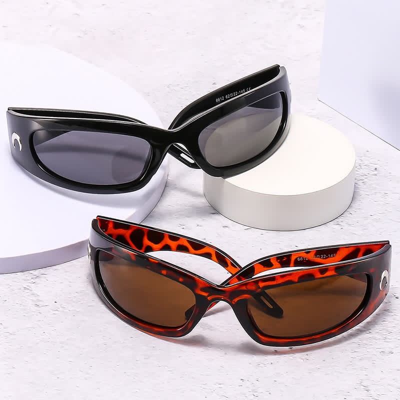 Spykay™ SG60917 Moon Print Retro-Vintage Y2K Sports Sunglasses