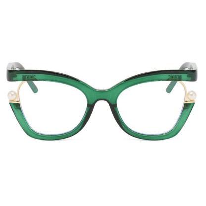 Spykay™ EG26758 Anti-blue Light Pearl Decor Irregular Oversized Eyeglasses - image 23