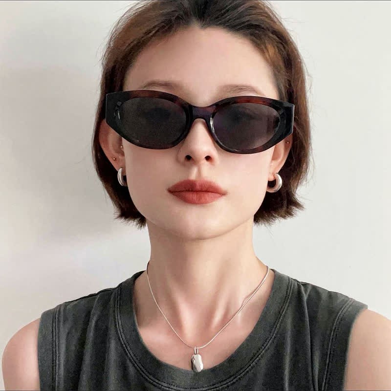 Spykay™ SG60781 Cat-Eye Polarized Star Temples Sunglasses with Nylon Lenses