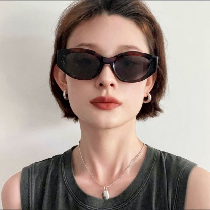 Spykay™ SG60781 Cat-Eye Polarized Star Temples Sunglasses with Nylon Lenses