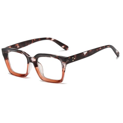 Spykay™ EG26877 Classic Simple Square Frame Concave Lenses Anti-blue Light Thick Glasses - Tortoise Shell/Brown - image 27