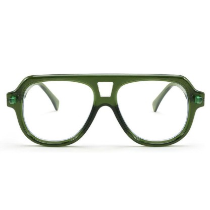 Spykay™ EG26883 Anti-blue Light Double Bridges Oversized Aviator Thick Eyeglasses - image 9