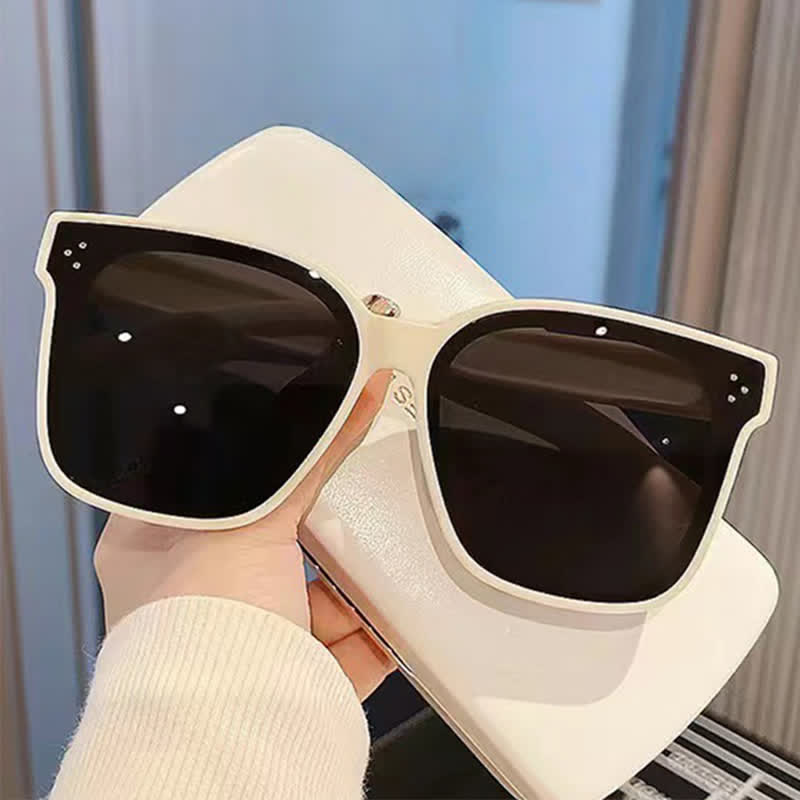 Spykay™ SG61006 Fit Over Glasses Square Frame Classic Polarized Sunglasses for Women Men - Beige - image 12