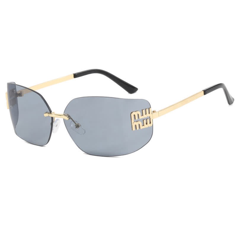 Spykay™ SG60676 Y2K Rectangle Frame Rimless Sunglasses - image 7