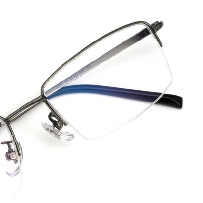 Spykay™ EG26844 Semi-Rimless Rectangle Titanium Frame Anti-blue Light Simple Glasses - image 6