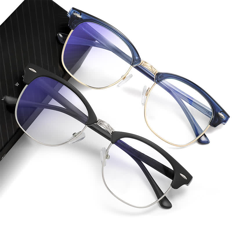 Spykay™ EG1015 Unisex PC Square Half-Frame Clear Lens Glasses, Suitable For Daily Office & Reading Blue Light Glasses - image 15