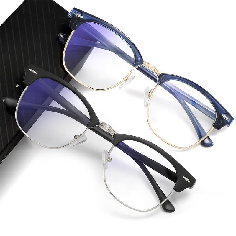 Spykay™ EG1015 Unisex PC Square Half-Frame Clear Lens Glasses, Suitable For Daily Office & Reading Blue Light Glasses - image 15