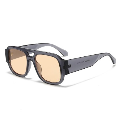 Fashion Personality Uv Protection Sunglasses - Champagne - one size - image 13