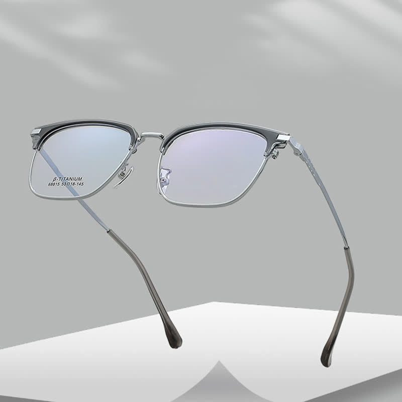 Spykay™ EG26899 Simple Anti-blue Light Square Frame Browline Glasses - image 8