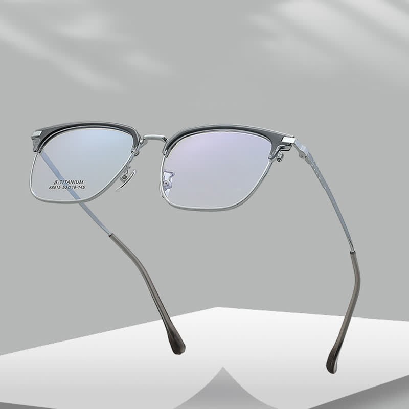 Spykay™ EG26899 Simple Anti-blue Light Square Frame Browline Glasses - image 8