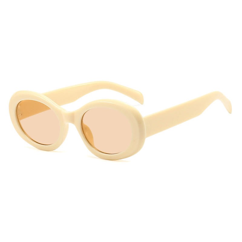 Spykay™ SG60845 Fashion Classic Oval Frame Sunglasses - Beige - image 19