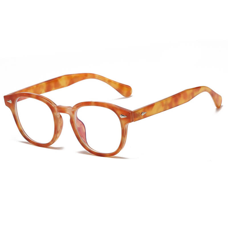 Spykay™ EG26875 Retro Round Frame Anti-blue Light Glasses - Amber - image 25