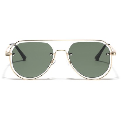 Spykay™ SG60848 Vintage Double Bridges Hollow-out Aviator Sunglasses - image 5