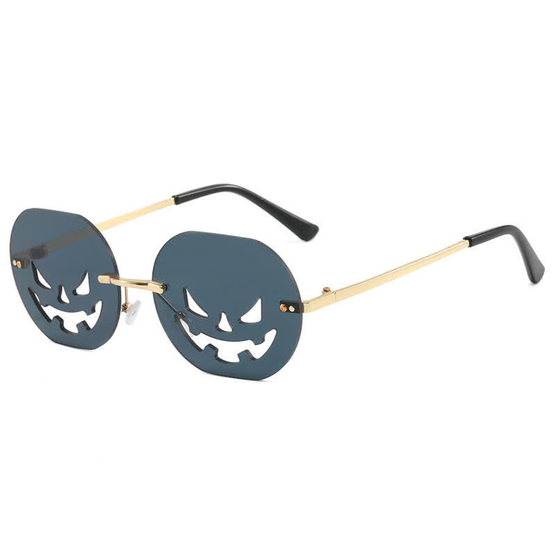 Spykay™ SG60987 Halloween Pumpkin Sunglasses for Women Men - Black A - image 4