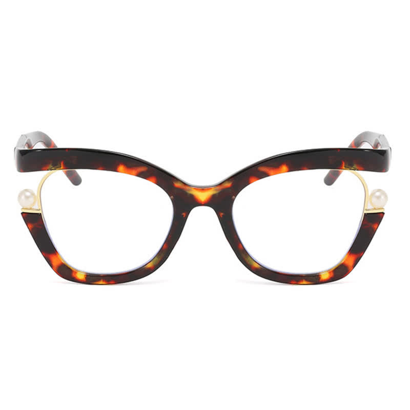 Spykay™ EG26758 Anti-blue Light Pearl Decor Irregular Oversized Eyeglasses - image 20