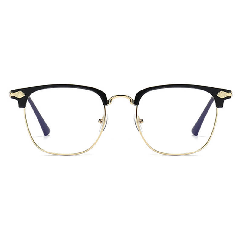 Spykay™ EG26834 Semi-Rimless Unisex Retro Square Frame Anti-blue Light Browline Glasses - image 4