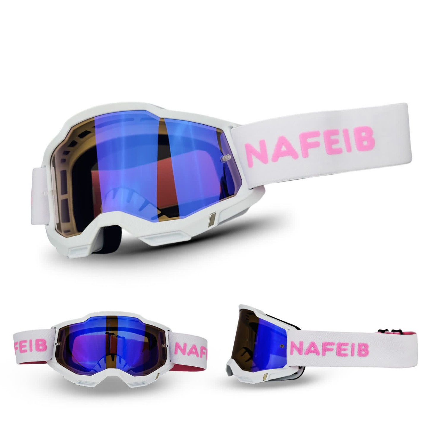 Spykay™ SG61041 Unisex Outdoor Windproof  Ski Goggles,Off-Road Riding Goggles, Motorcycle Goggles - White/Blue - image 4