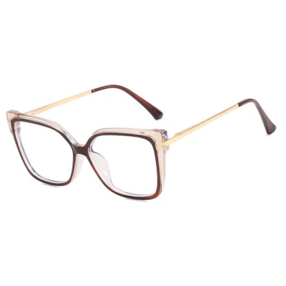 Spykay™ EG60695 Anti-blue Light Square Frames Oversized Eyeglasses - Brown - image 14