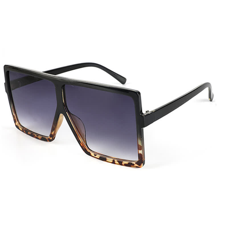 Spykay™ SG60998 Square Oversized Frame Fashion Sunglasses - Black/Leopard - image 24