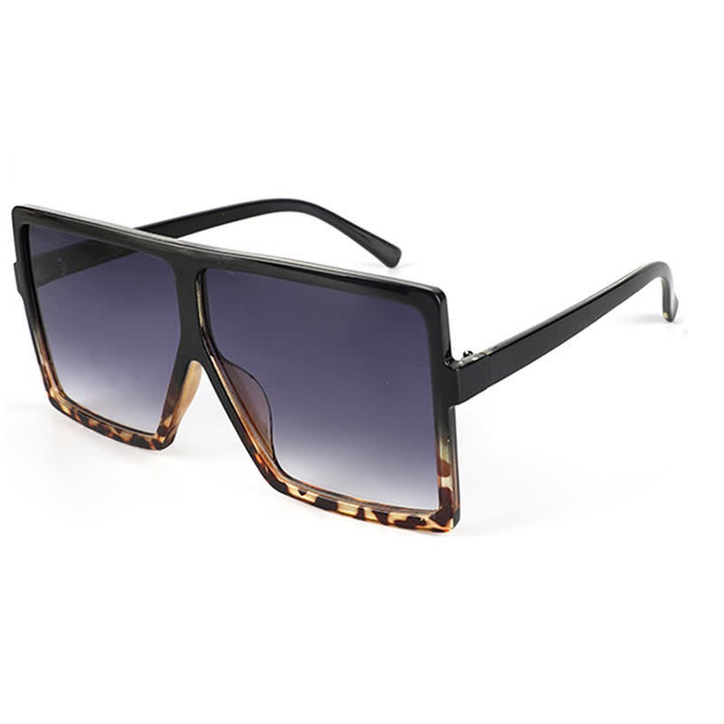 Spykay™ SG60998 Square Oversized Frame Fashion Sunglasses - Black/Leopard - image 24