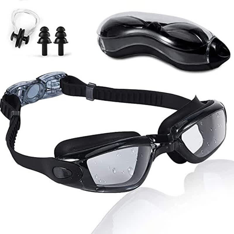 Spykay™ SG61021 Swimming Goggles No Leaking Full Protection Adult Men Women Youth with Earplugs,Nose clip and Case  - A-Black/Clear - image 6