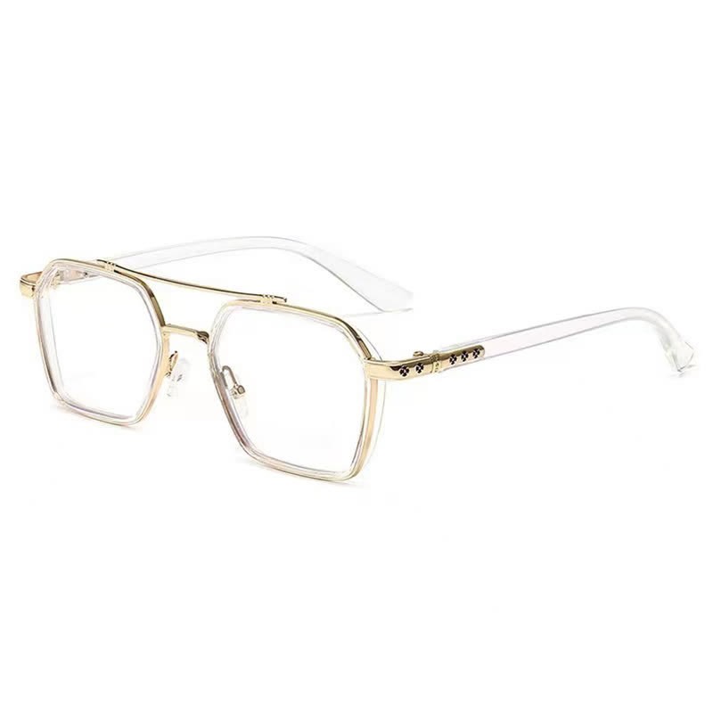 Spykay™ EG26920 Unsiex Square Frame Anti-blue Light Double Bridges Retro Glasses - image 20