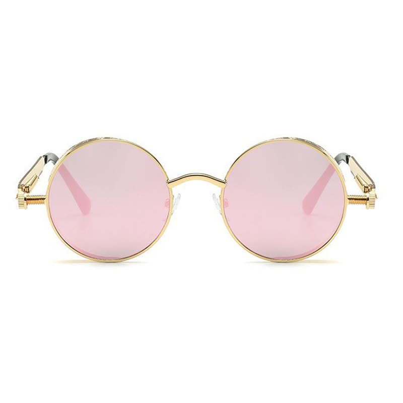 Spykay™ SG60945 Retro Punk Round Frame Spring Temples Sunglasses - image 11