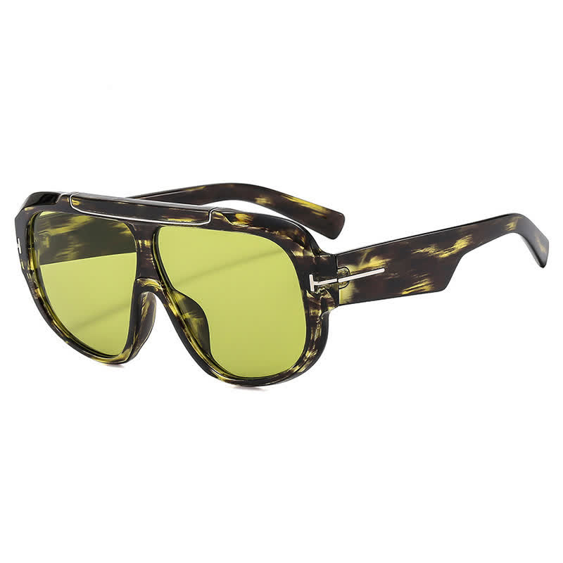 Spykay™ SG60883 'T' Design Oversized Aviator Sunglasses