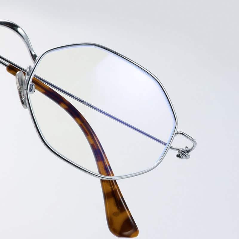 Spykay™ EG26854 Geometric Titanium Frame Anti-blue Light Simple Glasses - image 9