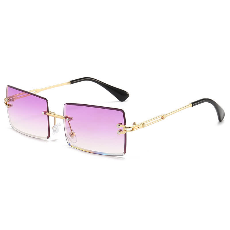 Spykay™ SG60744 Rimless Rectangle Frame Fashion Sunglasses - Purple - image 23