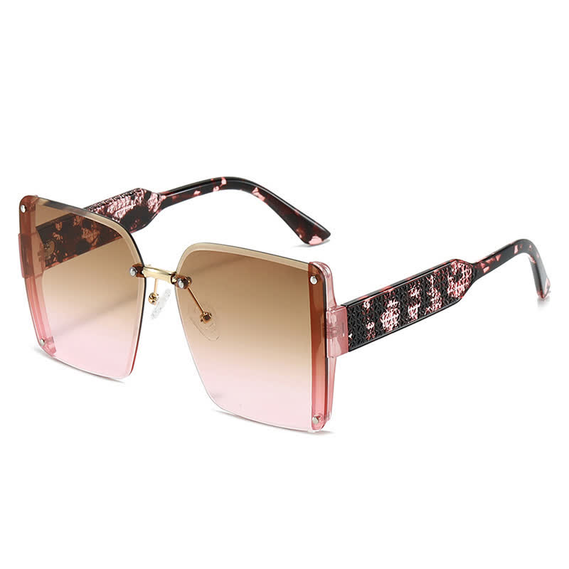 Spykay™ SG60835 Square Frame Oversized Rimless Sunglasses - image 15