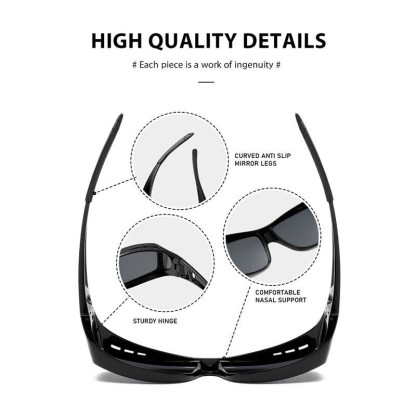 Spykay™ SG60963 Fit Over Glasses Polarized Sunglasses for Sports&Cycling - image 12