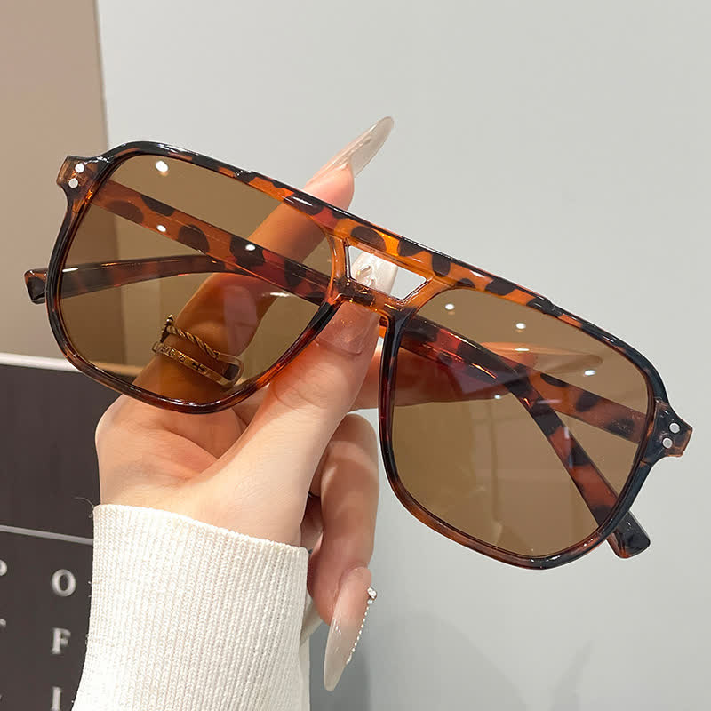 Spykay™ SG60735 Vintage Double Bridges Tinted Aviator Sunglasses - image 15
