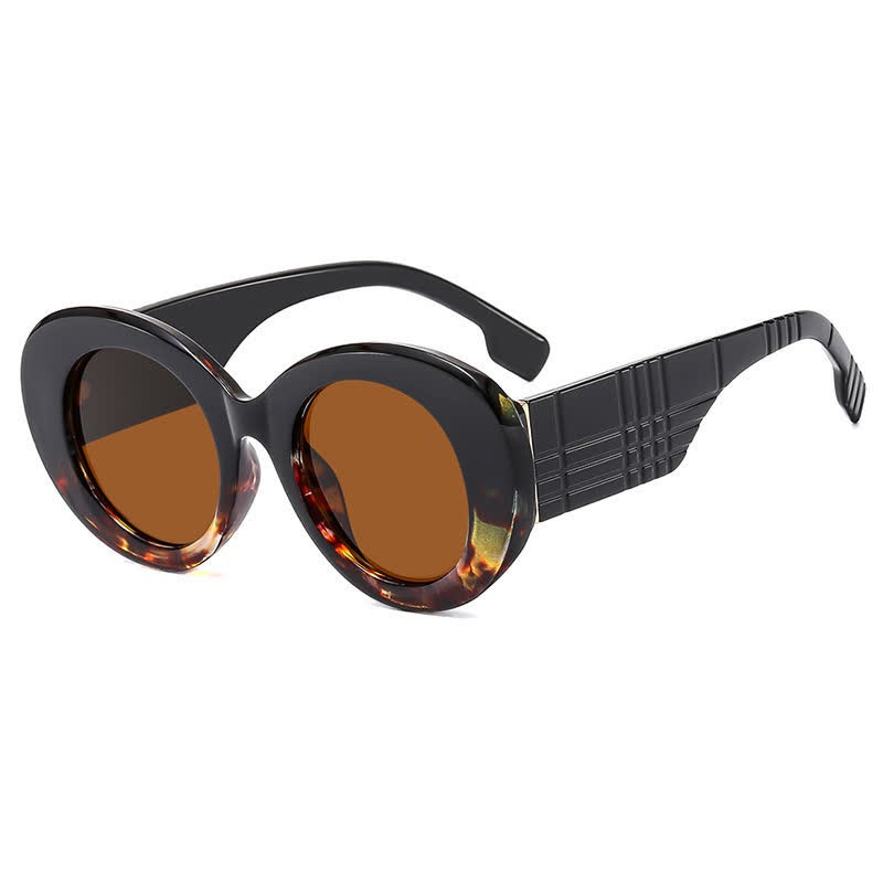 Spykay™ SG60829 Round Thick Frame Hipster Oversized Sunglasses