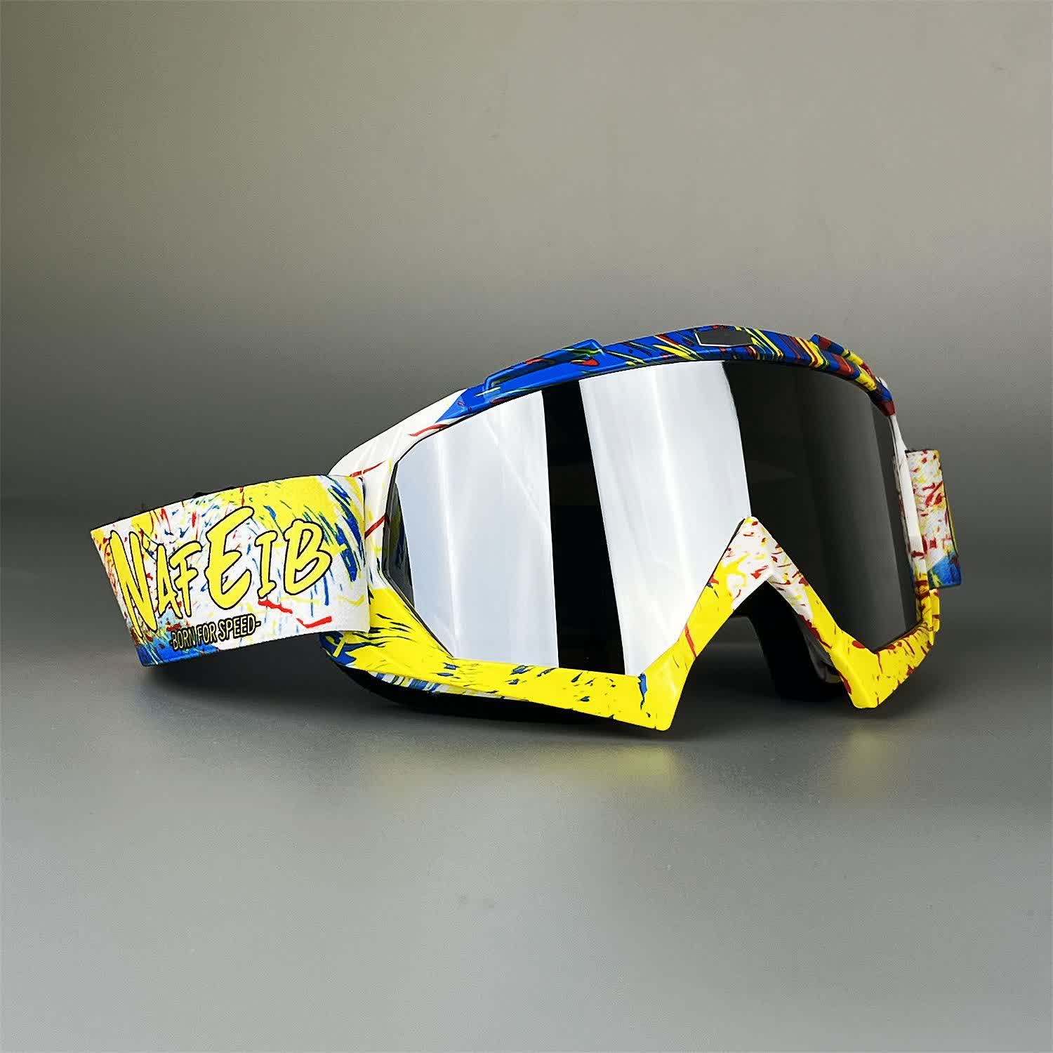 Spykay™ SG60966 Fashion Ski OFF-ROAD Goggles for Men Women  - Yellow/Silver - image 11