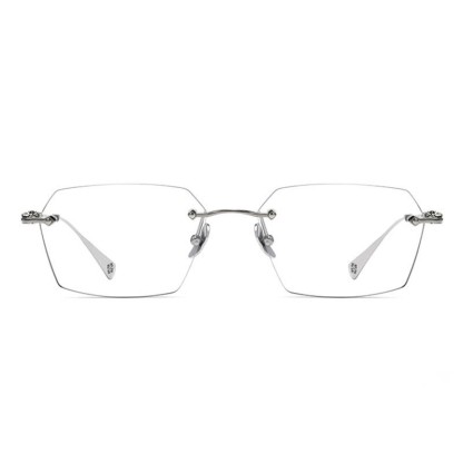 Spykay™ EG26901 Titanium Geometric Frame Anti-blue Light Hipster Rimless Glasses - image 11