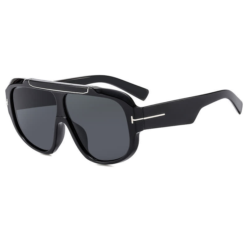Spykay™ SG60883 'T' Design Oversized Aviator Sunglasses
