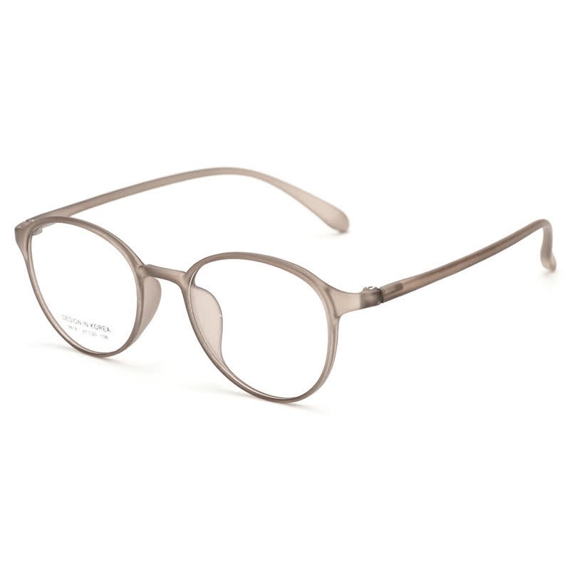 Spykay™ EG26845 Lightweight Round Frame Anti-blue Light Simple Glasses - Matte Brown - image 10