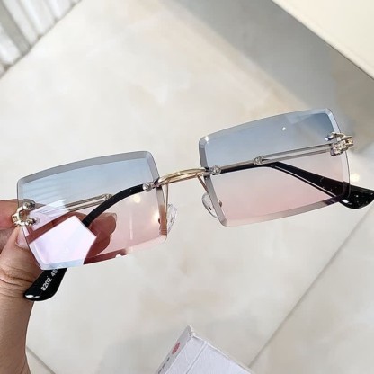 Spykay™ SG60744 Rimless Rectangle Frame Fashion Sunglasses - image 47