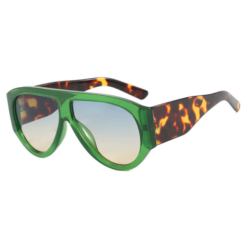 Spykay™ SG60677 Vintage Oversized Frame Aviator  Sunglasses - Green - image 16