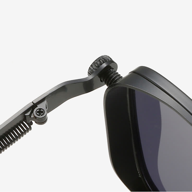 Spykay™ SG61005 Steampunk Square Frame Spring Temples Retro Sunglasses - image 10