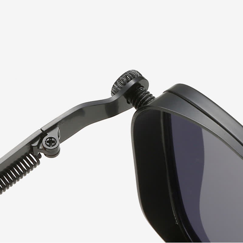Spykay™ SG61005 Steampunk Square Frame Spring Temples Retro Sunglasses - image 10