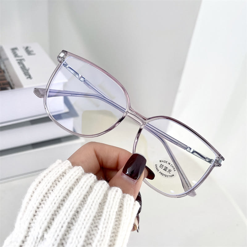 Spykay™ EG1013 Women's TR90 Oval Frame Fashion Minimalist Blue Light Blocking Glasses, Suitable For School - image 12