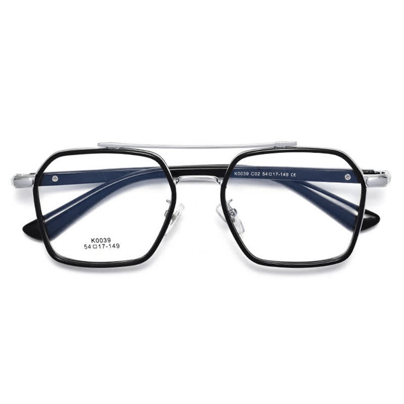 Spykay™ EG26920 Unsiex Square Frame Anti-blue Light Double Bridges Retro Glasses - image 12