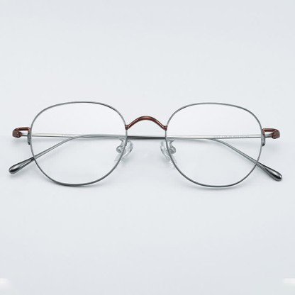 Spykay™ EG26855 Round Titanium Frame Anti-blue Light Simple Glasses - image 9