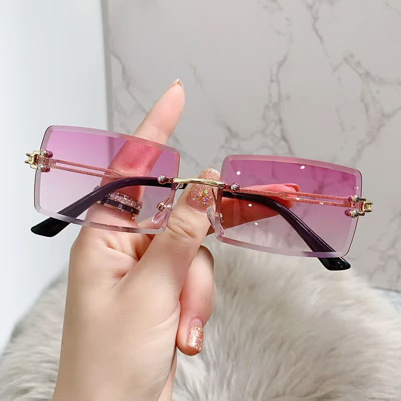 Spykay™ SG60744 Rimless Rectangle Frame Fashion Sunglasses - image 20