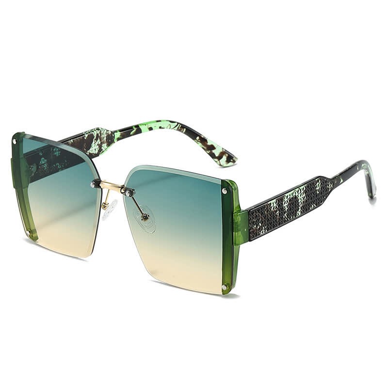 Spykay™ SG60835 Square Frame Oversized Rimless Sunglasses - image 2