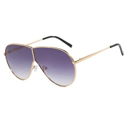 Spykay™ SG60915 Hipster One-piece Metal Temples Aviator Sunglasses